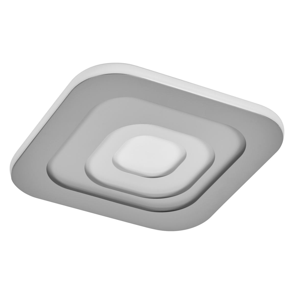 LED-DECKENLEUCHTE Orbis Spiral 36,5/36,5/5,6 cm   - Grau, Design, Kunststoff/Metall (36,5/36,5/5,6cm) - Osram