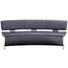 SITZBANK Echtleder Buche massiv Dunkelblau, Silberfarben - Sandfarben/Edelstahlfarben, Design, Leder/Holz (226/86/79cm) - Musterring SITZBANK Echtleder Buche massiv Dunkelblau, Silberfarben - Sandfarben/Edelstahlfarben, Design, Leder/Holz (226/86/79cm) - Musterring