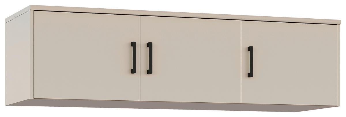 SZEKRÉNYRÁTÉT  - kasmírszínű/fekete, Basics, faalapú anyag/fém (157/43/54cm) - Xora