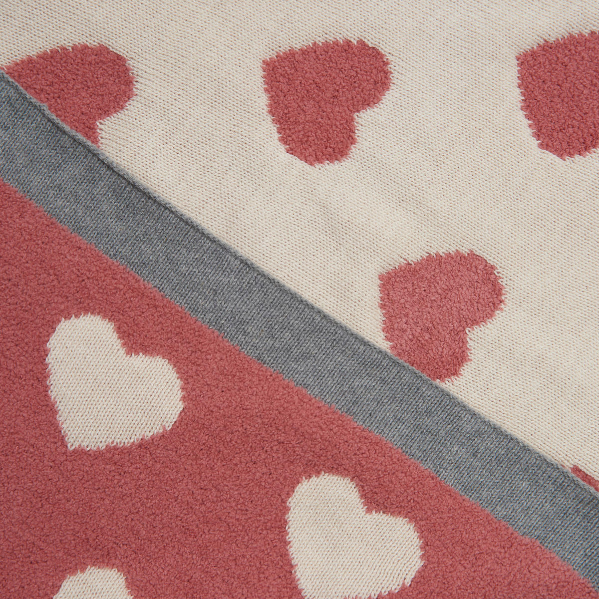 HEBKÁ DEKA, 80/100 cm - pink/přírodní barvy, Trend, textil (80/100cm) - Patinio