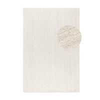JUTETEPPICH 120/170 cm Bouclé Weiß rechteckig  - Weiß, KONVENTIONELL, Textil (120/170cm) - Hanse Home