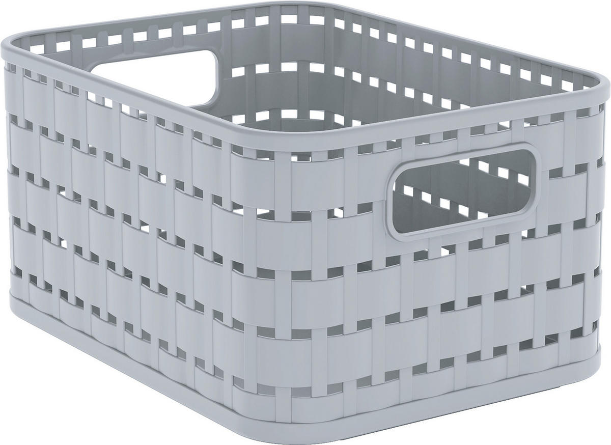 AUFBEWAHRUNGSBOX     - Pastellblau, Basics, Kunststoff (13,7/9,8/18,3cm) - Rotho