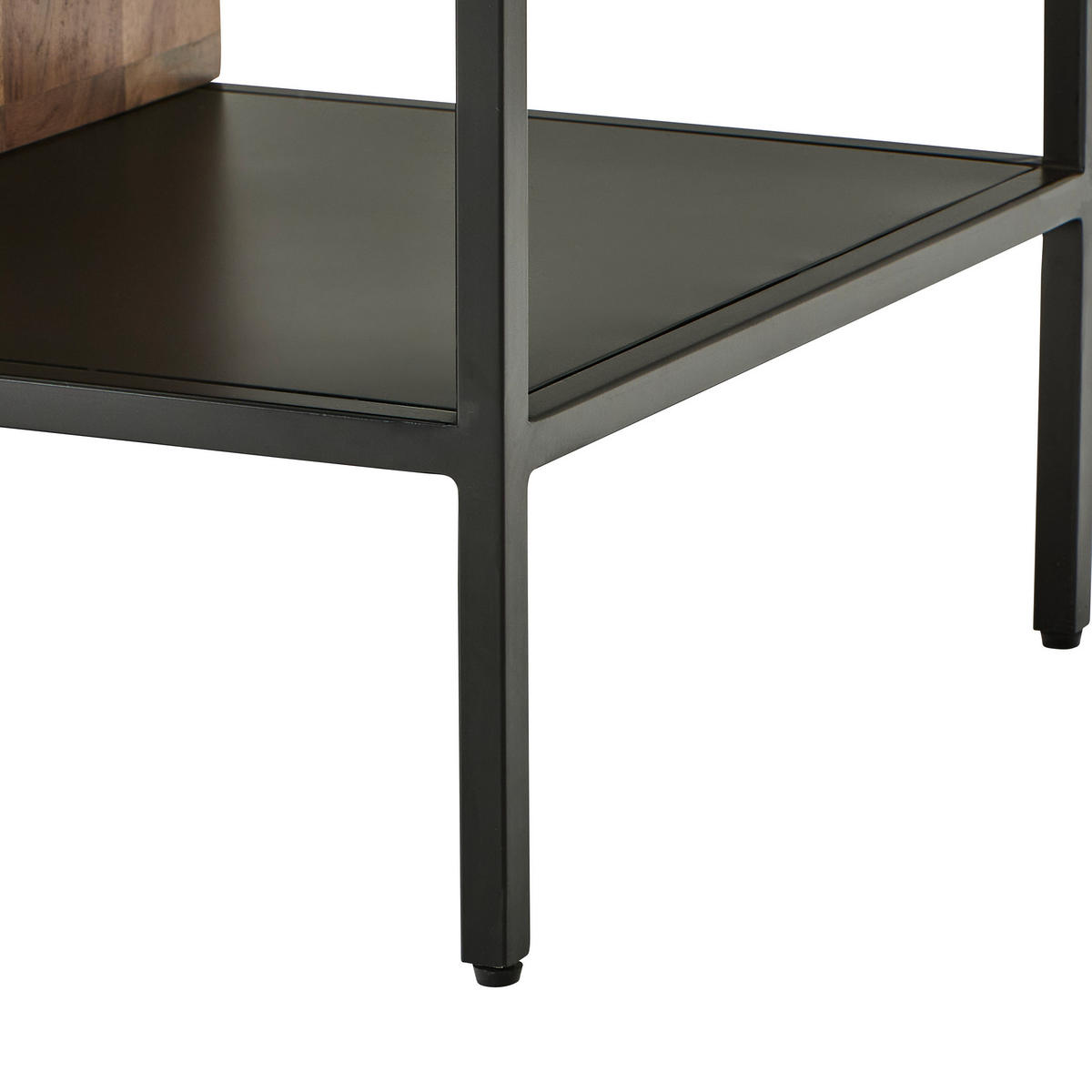 LOWBOARD  in 160/40/50 cm  - Schwarz/Naturfarben, Design, Holz/Metall (160/40/50cm) - Livetastic