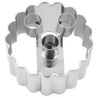 KEKSAUSSTECHFORM - Silberfarben, Basics, Metall (5,0/5,0/3,5cm) - Birkmann