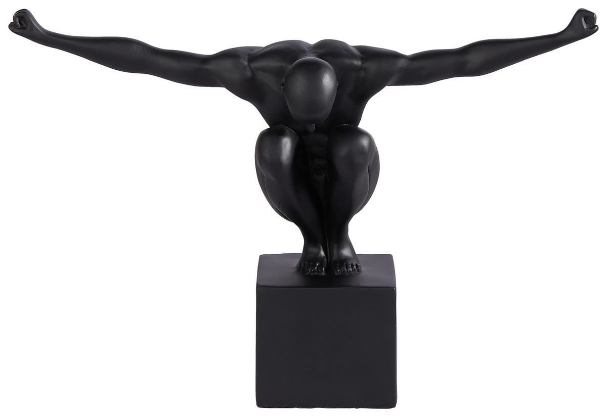 SKULPTUR - Schwarz, Design, Kunststoff (32/11,5/23cm) - Ambia Home