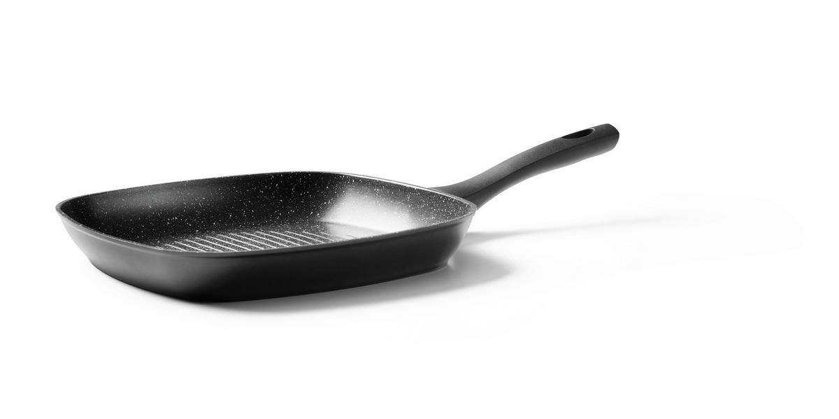 SADA PÁNVÍ, 28+28 cm, nepřilnavá vrstva Pfluon® , 2dílné - bílá/černá, Basics, kov/plast (28+28cm) - Homeware Profession.