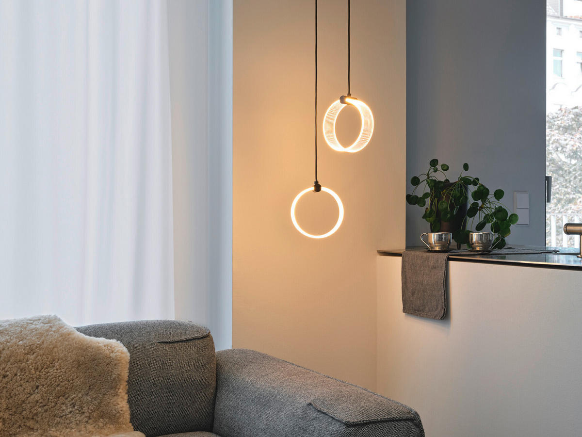 LED-HÄNGELEUCHTE 27,3/15/121 cm   - Schwarz, Design, Kunststoff (27,3/15/121cm) - Ledvance