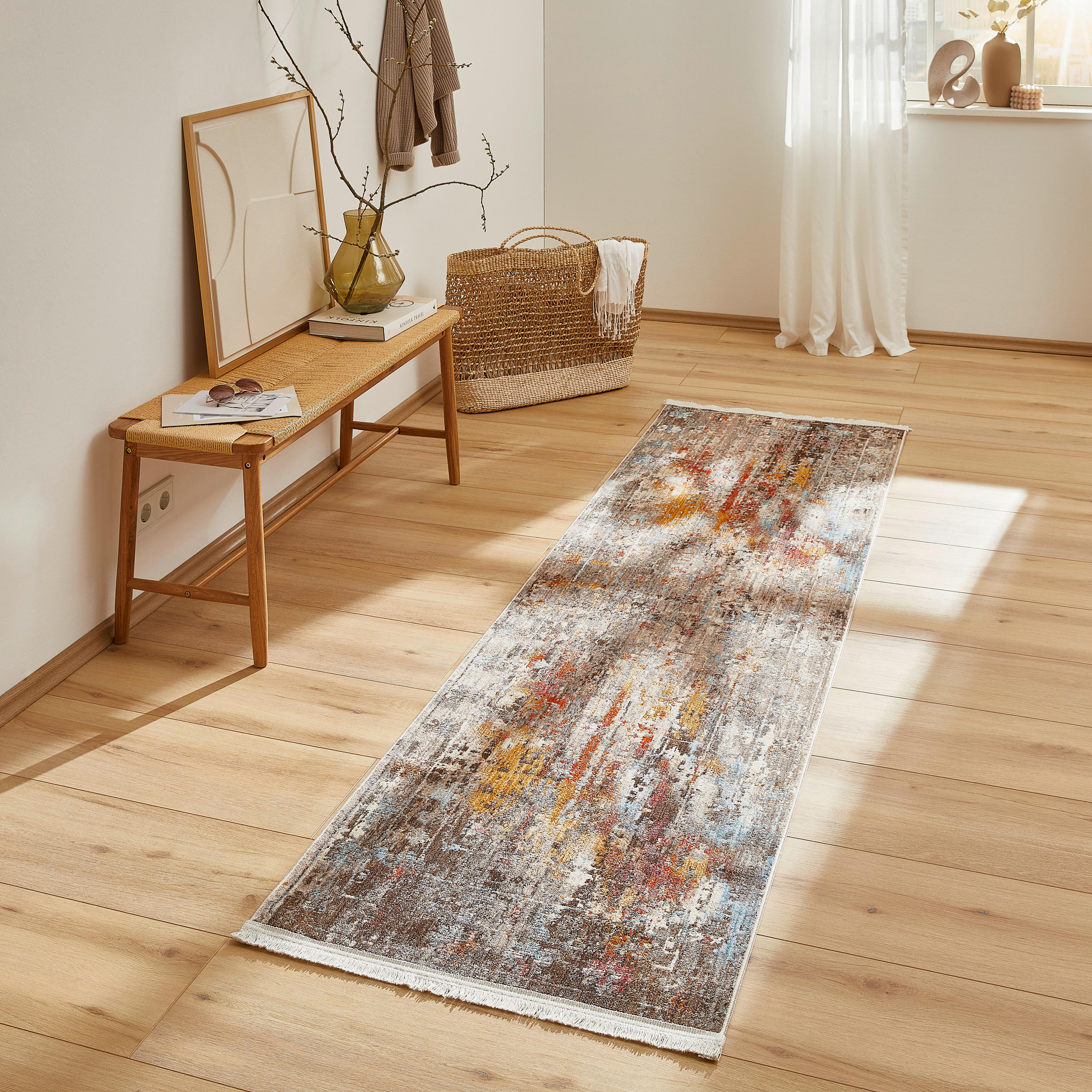 LÄUFER 70/240 cm Samarkand  - Multicolor/Grau, LIFESTYLE, Kunststoff/Textil (70/240cm) - Novel