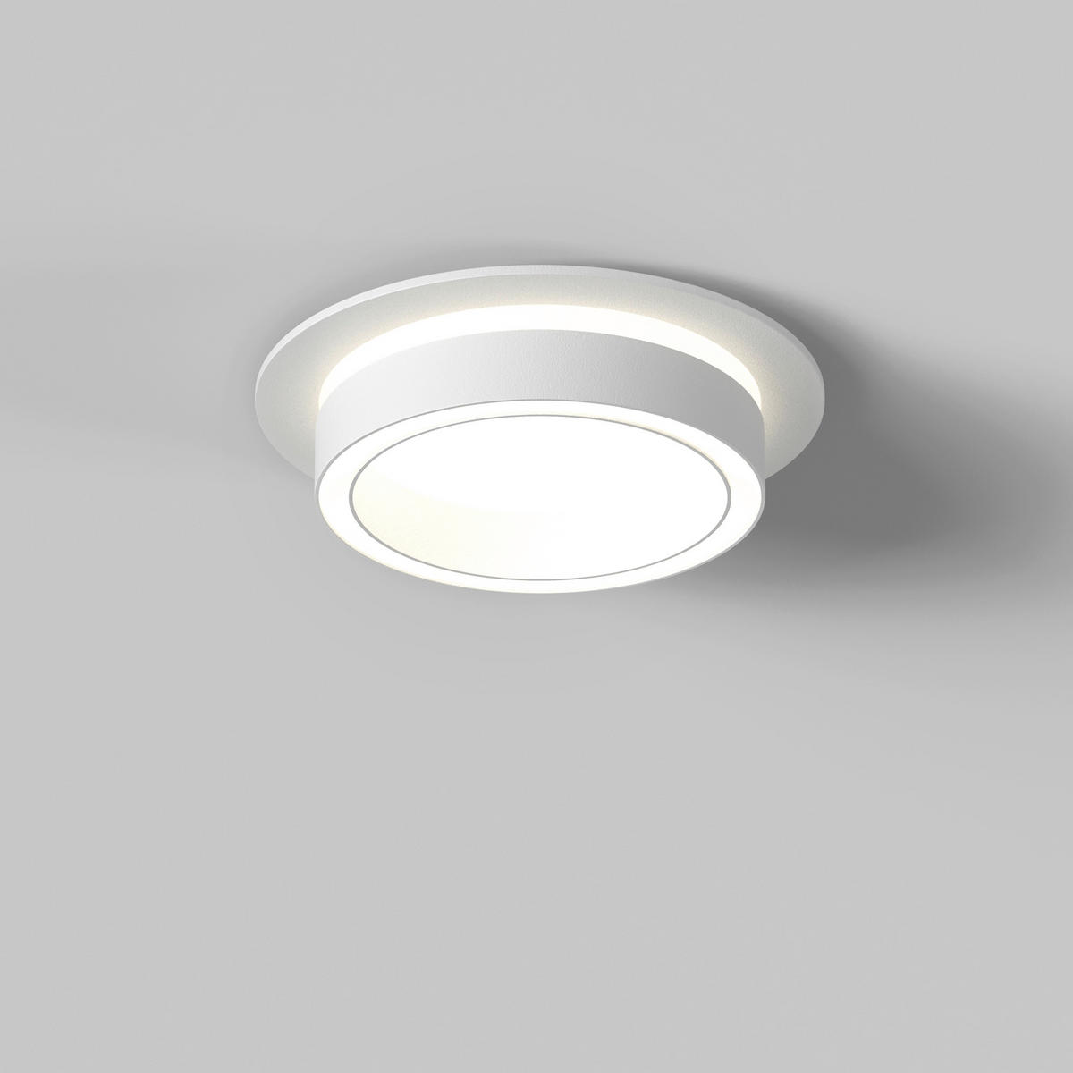 DECKENLEUCHTE  10,5/4,15 cm    - Weiss, Design, Kunststoff/Metall (10,5/4,15cm) - MAYTONI