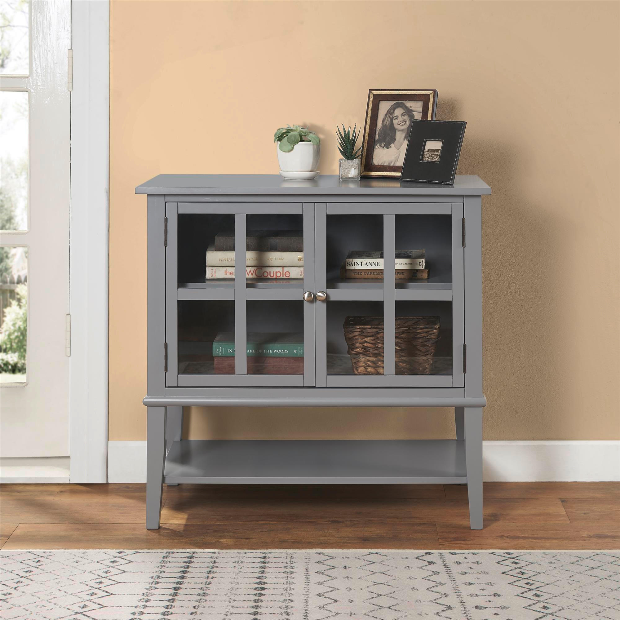 KOMMODE  in 79/77/39 cm  - Grau, Design, Glas/Holz (79/77/39cm) - MID.YOU