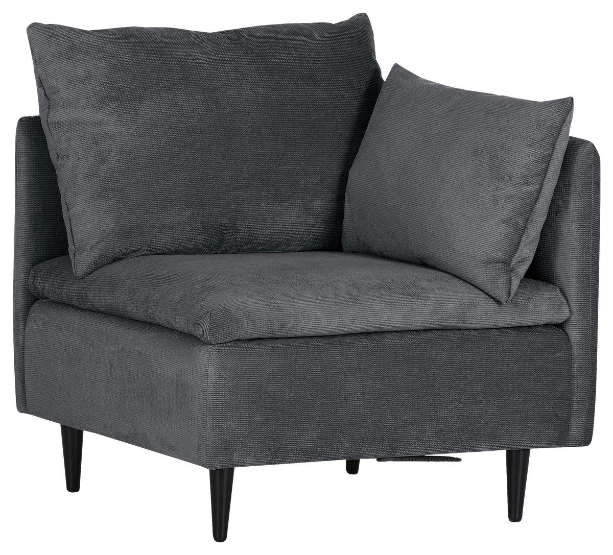 SOFFMODUL i flatväv antracit  - svart/antracit, Klassisk, trä/textil (83/72/83cm) - MID.YOU