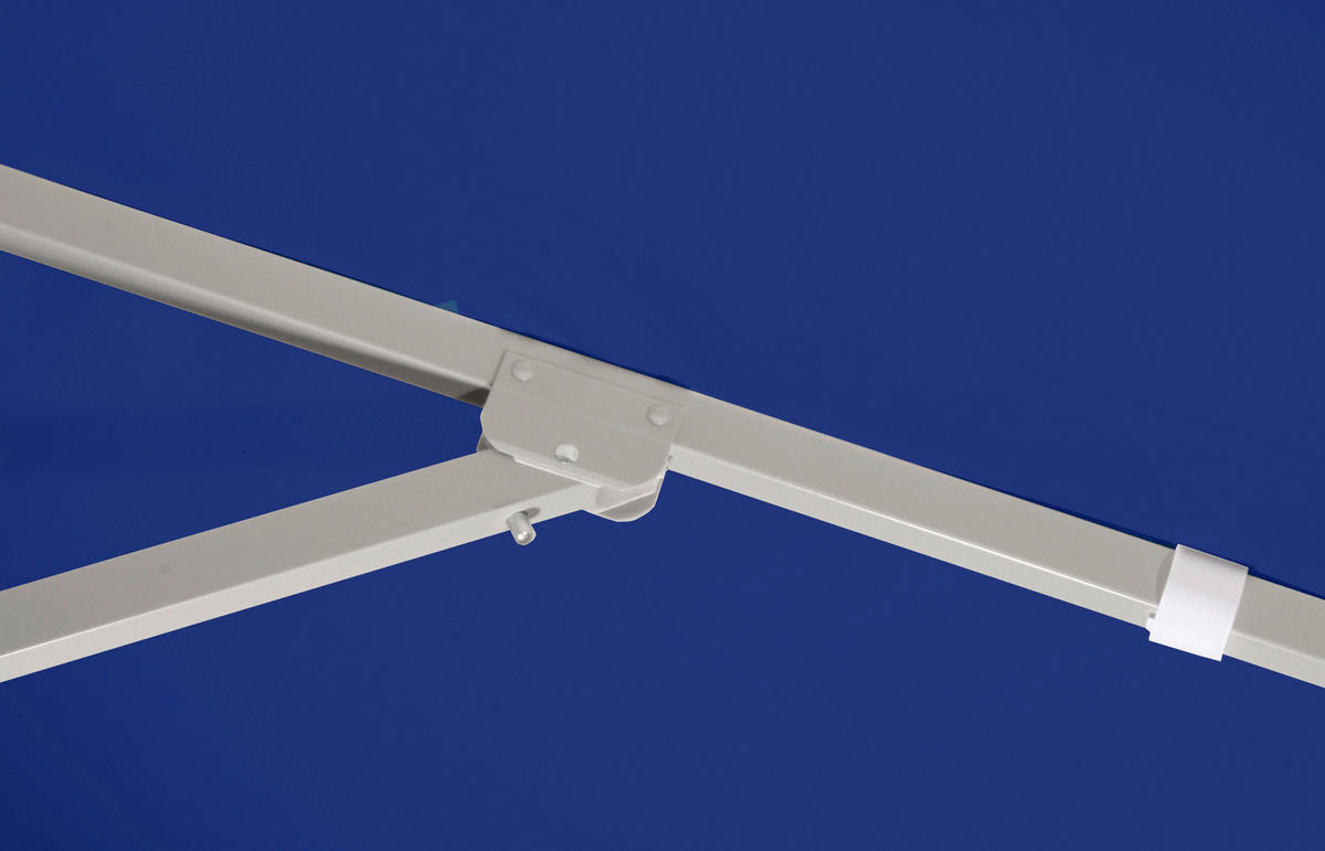 SLUNEČNÍK 300 cm - modrá/barvy stříbra, Natur, kov/textil (300cm) - Schneider