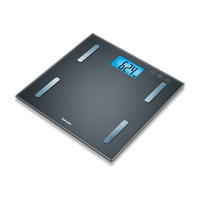 KÖRPERANALYSEWAAGE - Dunkelgrau, Basics, Glas (4.6/32.7/32.7cm) - Beurer