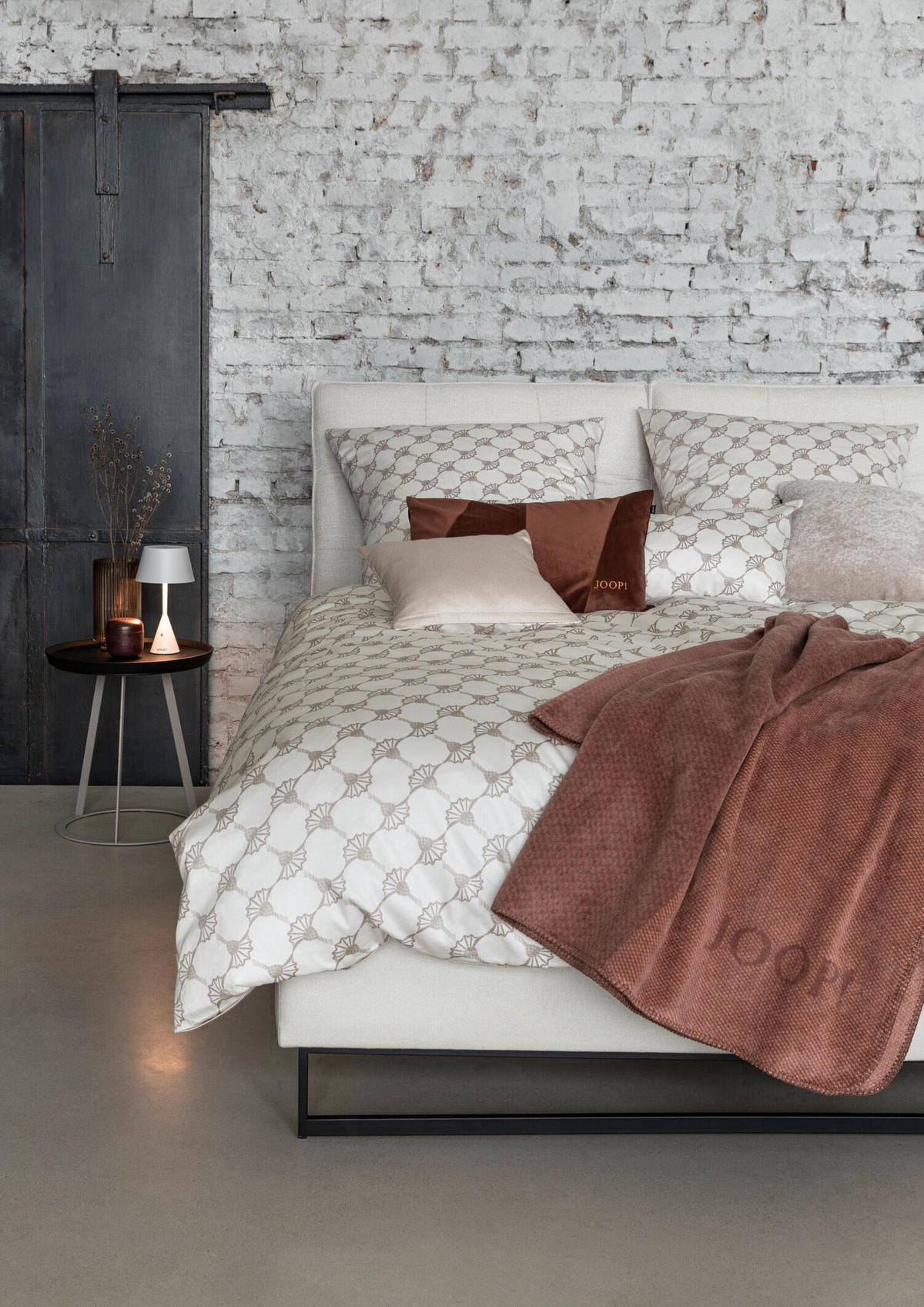 WENDEBETTWÄSCHE Cornflower Double Makosatin 135/200 cm  - Creme, Design, Textil (135/200cm) - Joop!