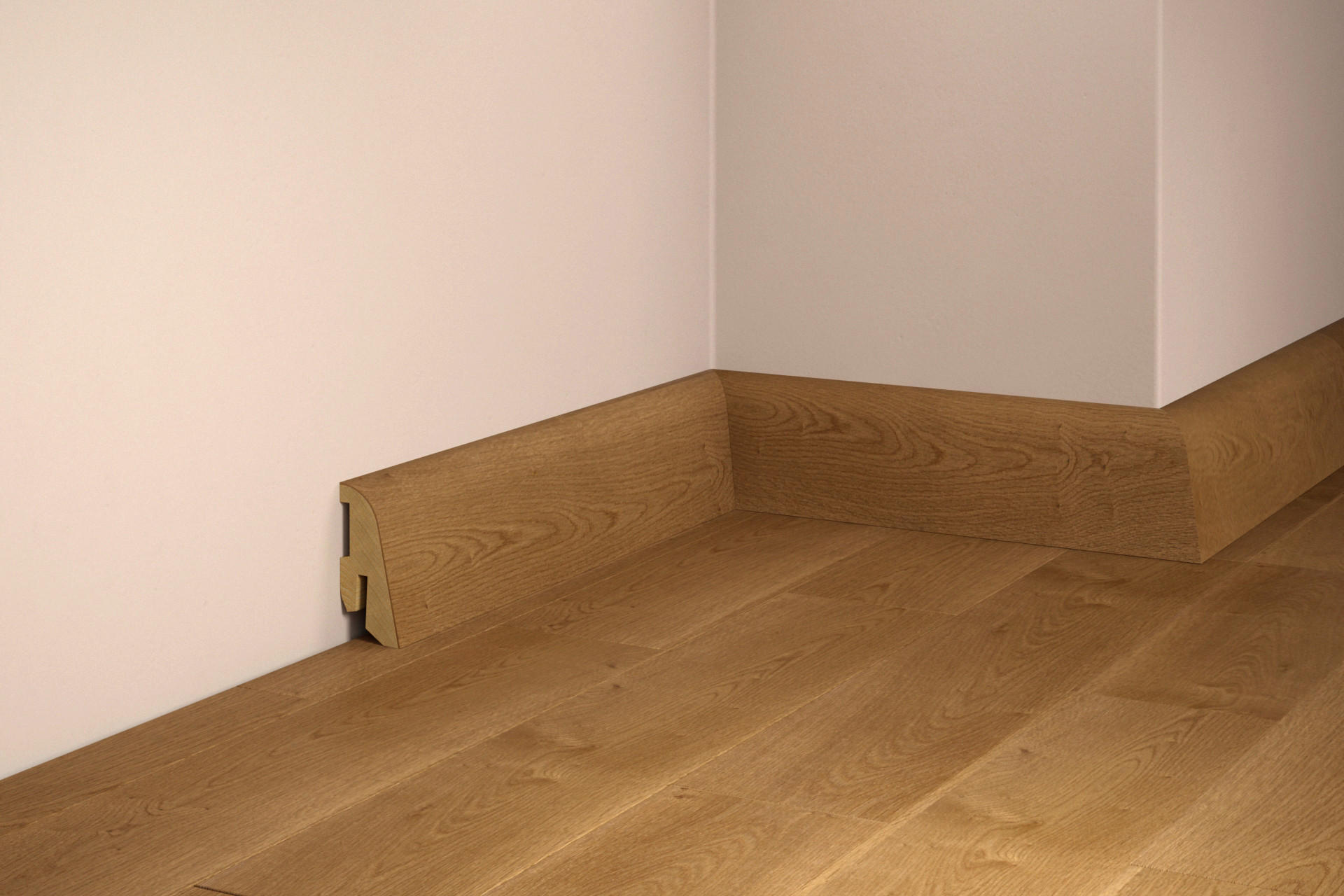 SOCKELLEISTE, Eiche Caramel  - Basics, Holz (250/4/1,8cm) - Tilo