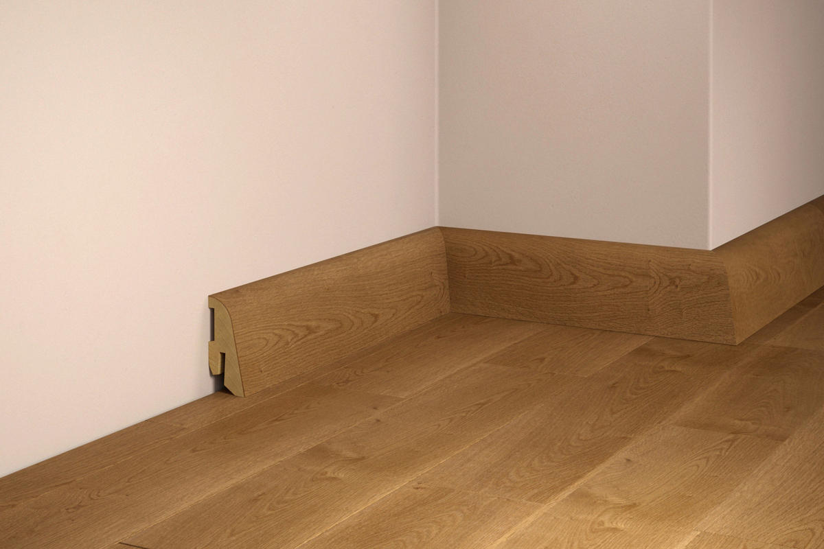 SOCKELLEISTE, Eiche Caramel  - Basics, Holz (250/4/1,8cm) - Tilo