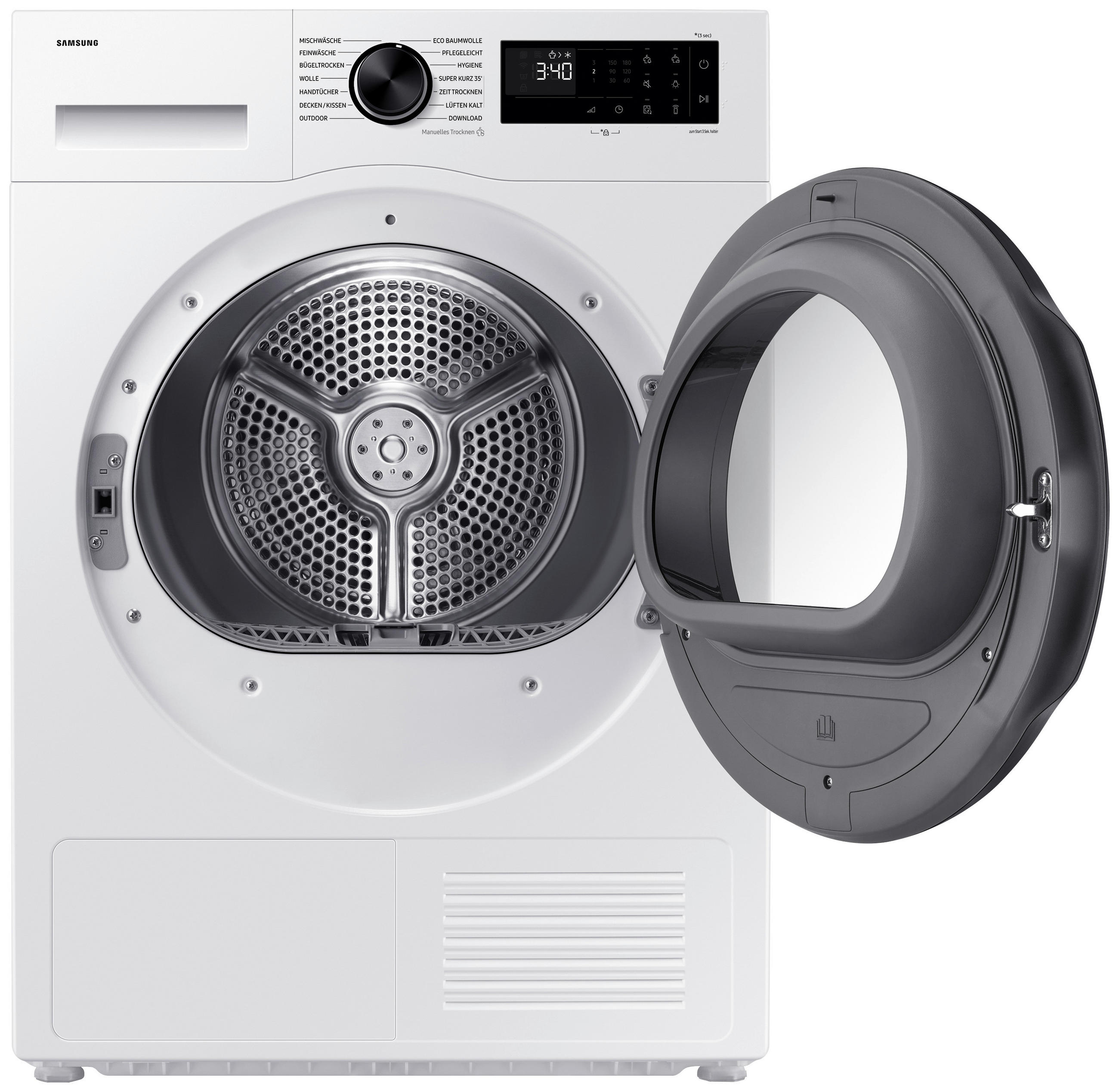 WÄRMEPUMPENTROCKNER DV90DG52A0AEEG  - Weiß, Basics, Glas/Kunststoff (60/85/60cm) - Samsung