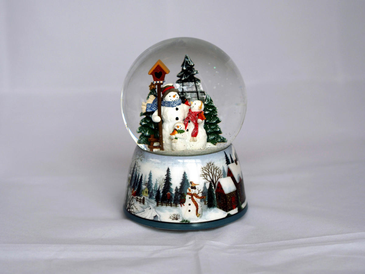 SCHNEEKUGEL - Multicolor, LIFESTYLE, Glas/Keramik (10/10/14,5cm)