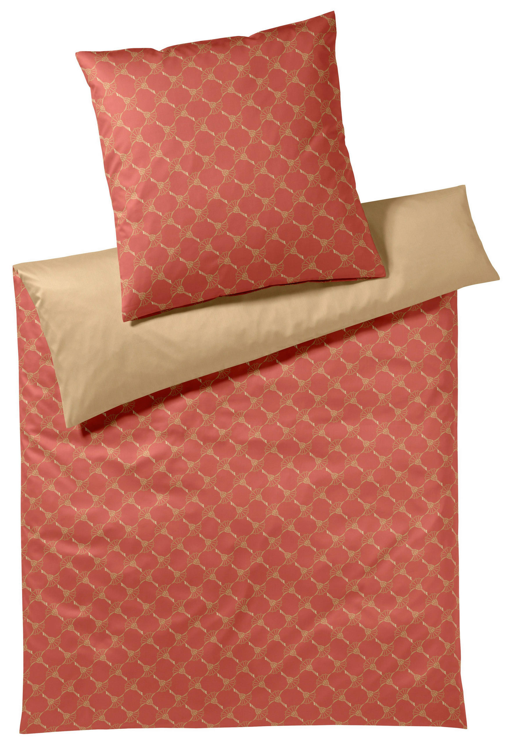E-shop Joop! POSTEĽNÁ BIELIZEŇ, makosatén, červená, 140/200 cm