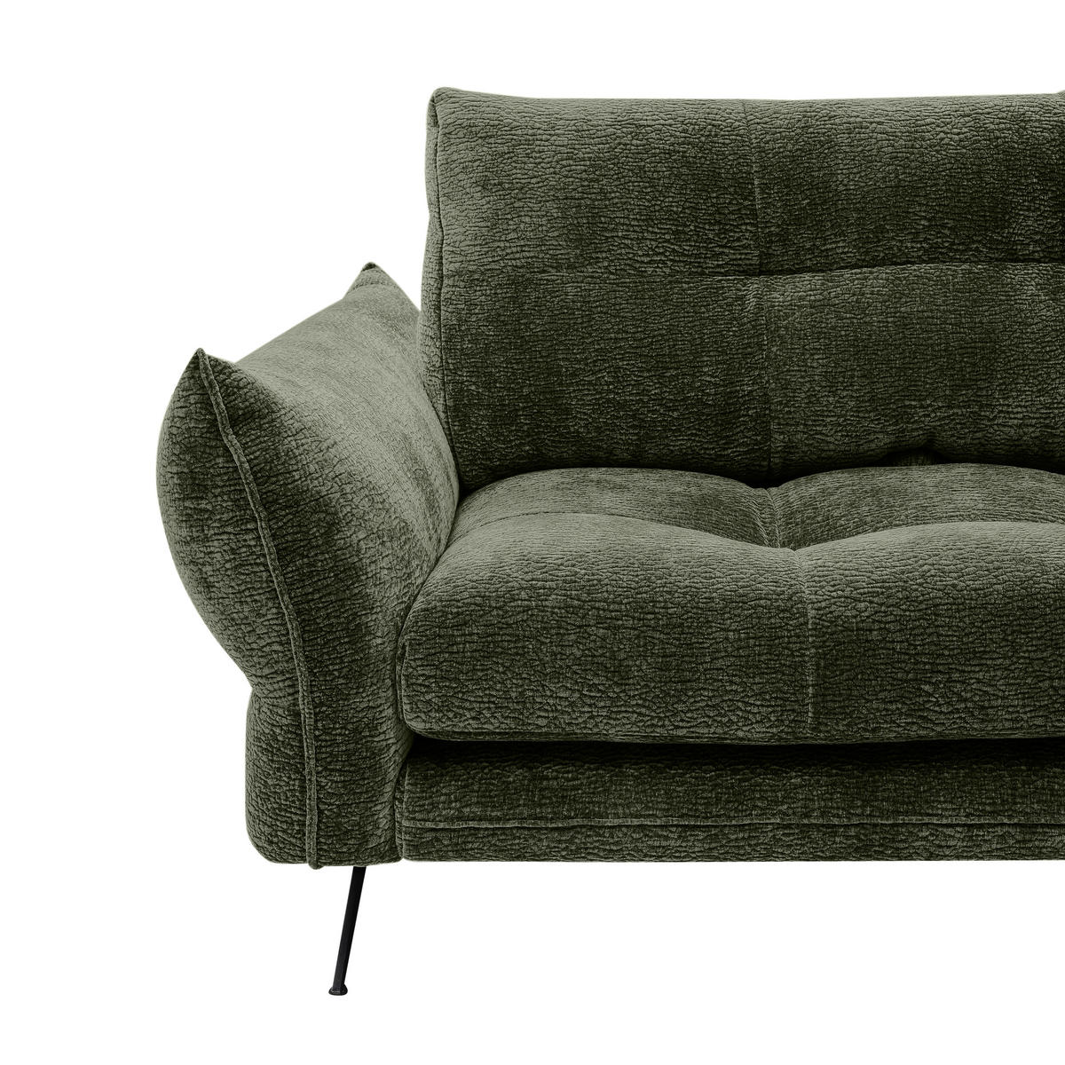 SOFFA i textil grön  - grön/svart, Design, metall/textil (280/68-87/177cm) - Stylife