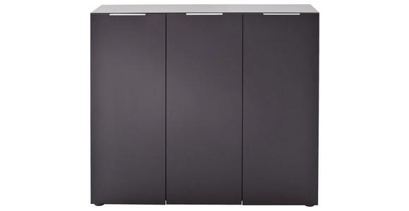 SCHUHSCHRANK in 120/101/39 cm - Edelstahlfarben/Anthrazit, Design, Holzwerkstoff/Kunststoff (120/101/39cm) - Carryhome