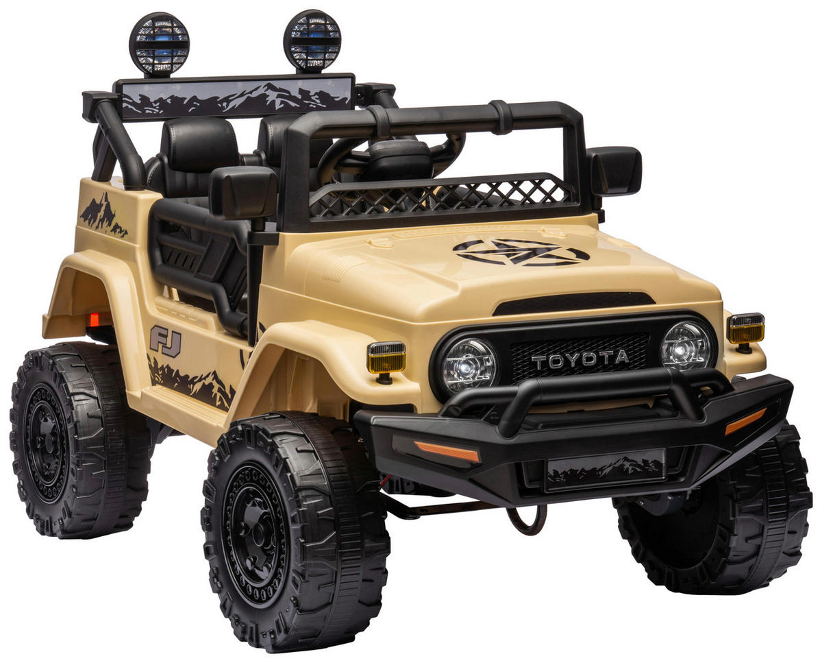 ELEKTRO-KINDERAUTO  - Beige, KONVENTIONELL, Kunststoff/Metall (98/65/70cm) - Atrigo