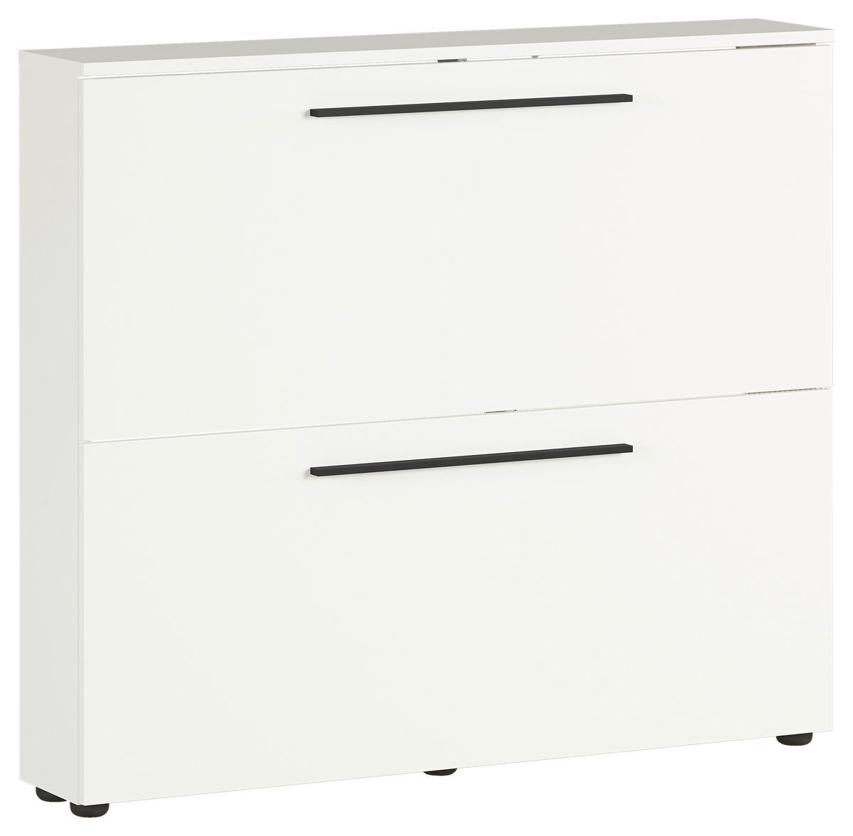 SCHUHKIPPER 100/85/19 cm  - Weiss/Schwarz, Basics, Holzwerkstoff/Kunststoff (100/85/19cm)