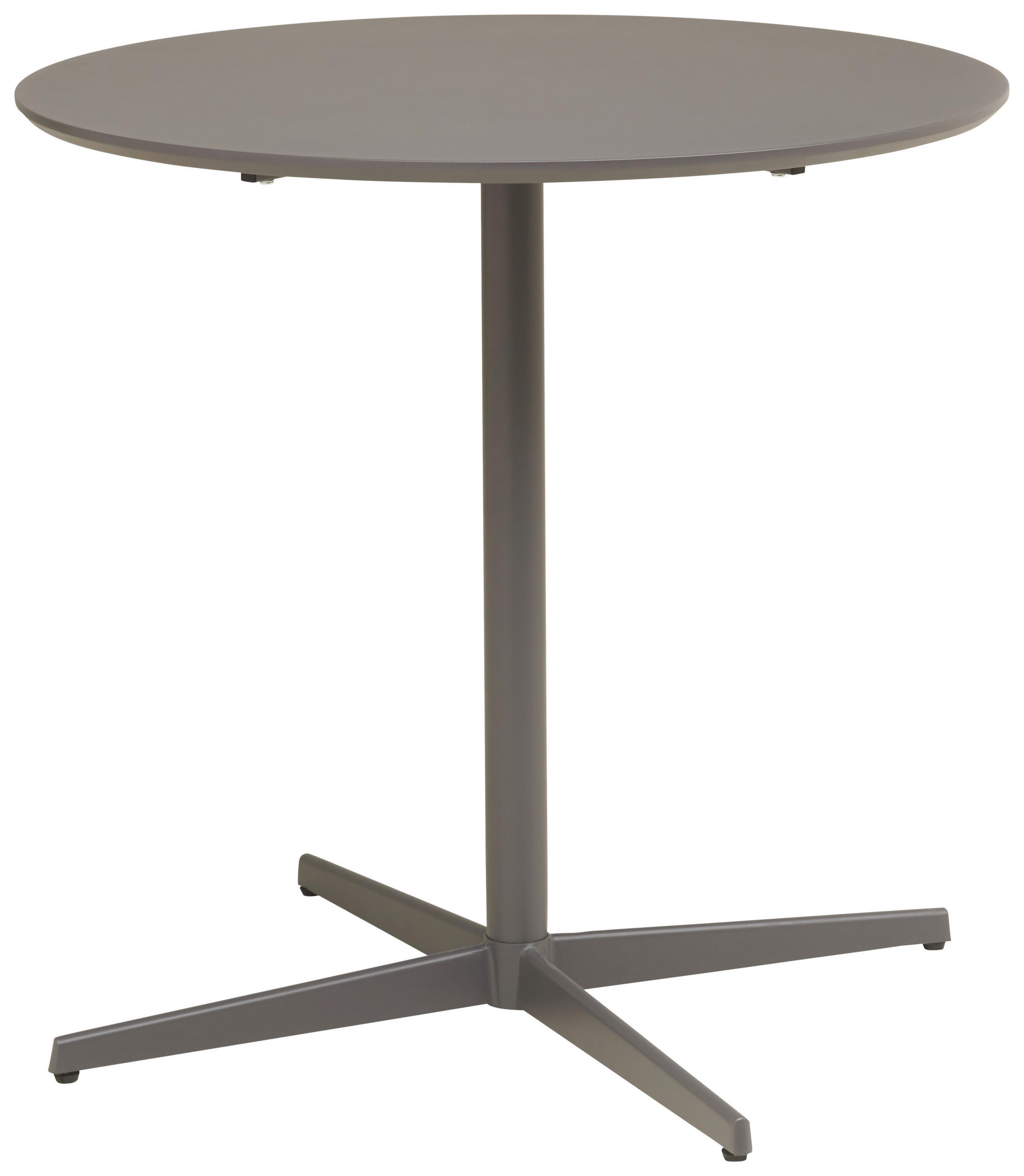 ESSTISCH in Metall, Holzwerkstoff  - Grau, KONVENTIONELL, Holzwerkstoff/Metall (80/76/80cm) - P & B