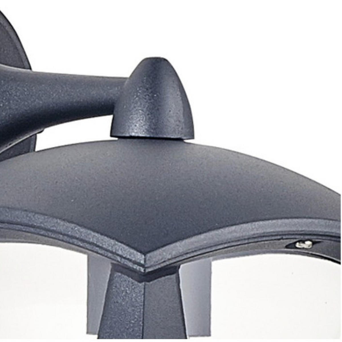 Aplică De Exterior  20/23.5/17 cm   - străveziu/negru, Basics, plastic/metal (20/23.5/17cm)