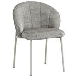 STUHL  Stoffauswahl Struktur  - Taupe/Greige, Design, Textil/Metall (59/81/60cm) - Carryhome