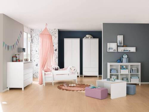 SIDEBOARD Olli Sideboard in - Weiß/Grau, Basics, Holzwerkstoff (123,5/87,9/40,1cm) - Paidi