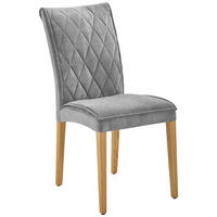 STOL, les, tekstil siva, barve hrasta  - siva/barve hrasta, Konvencionalno, tekstil/les (46/95/64cm) - Cantus