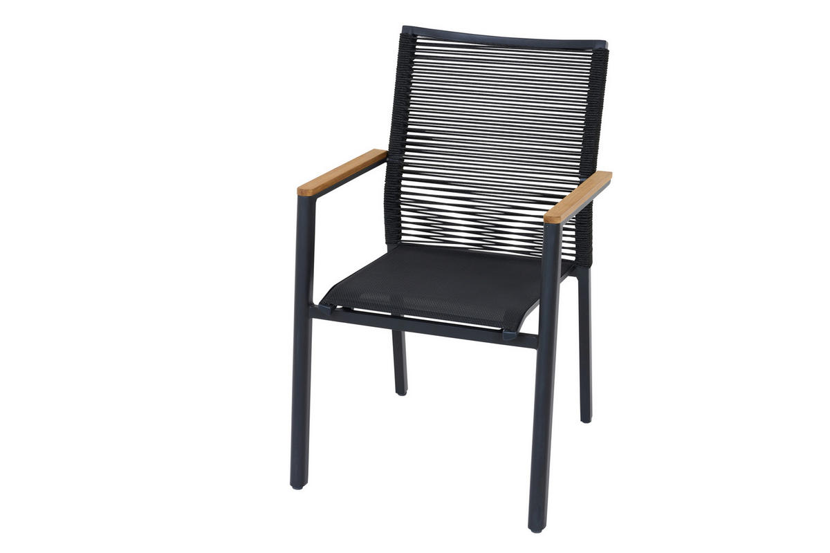 STAPELSESSEL in Holz, Metall, Kunststoff Grau  - Grau, Basics, Holz/Kunststoff (67,5/90/56cm) - Siena Garden
