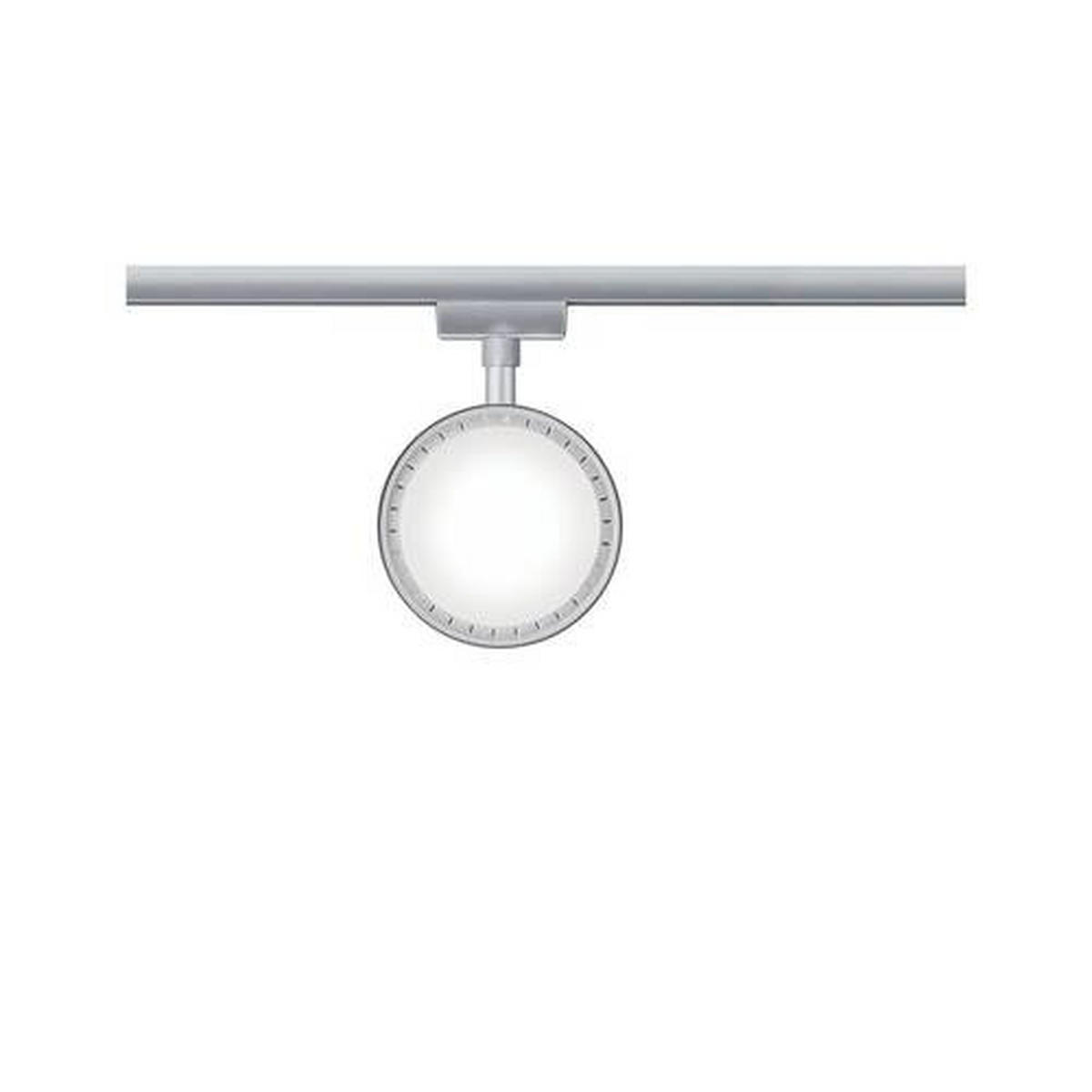 SCHIENENSYSTEM-STRAHLER - Chromfarben, Basics, Kunststoff/Metall (10/17,0cm) - Paulmann
