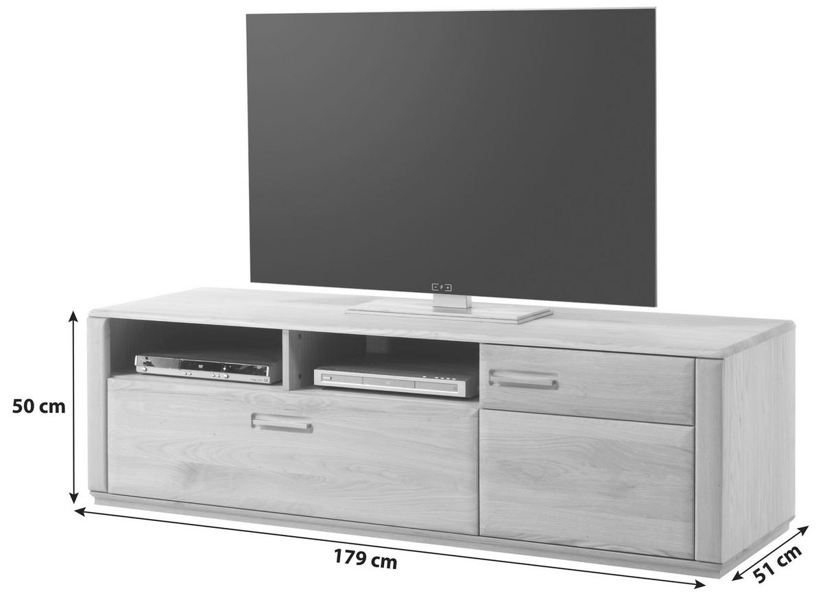 TV-ELEMENT  in 179/50/51 cm  - Eichefarben, Design, Holz/Holzwerkstoff (179/50/51cm) - Livetastic