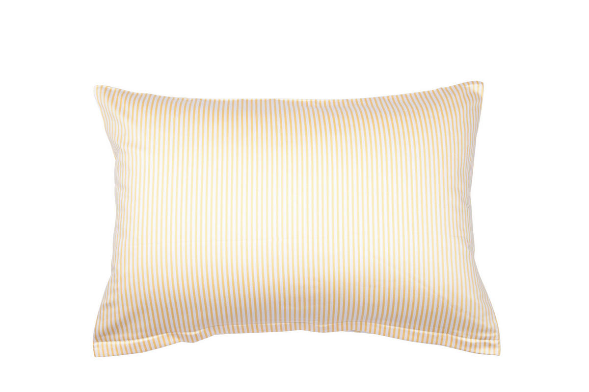 KISSENHÜLLE Giorgio 40/60 cm  - Hellgelb/Weiß, KONVENTIONELL, Textil (40/60cm) - Janine