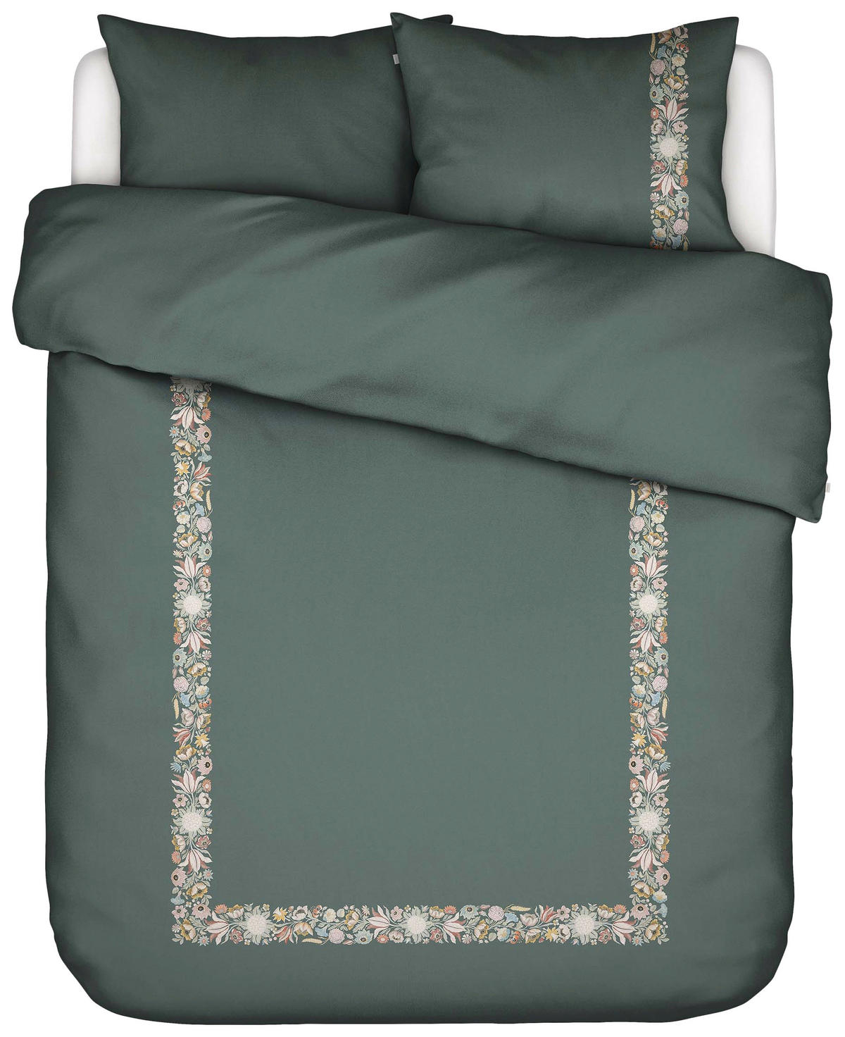 BETTWÄSCHE H/W 2024 Satin 140/200 cm  - Grün, Basics, Textil (140/200cm) - Essenza