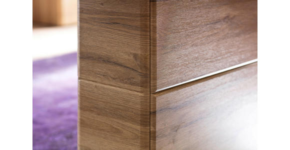 ESSTISCH in Holzwerkstoff 180(280)/100/78 cm - Eichefarben/Silberfarben, KONVENTIONELL, Holzwerkstoff (180(280)/100/78cm) - Cantus