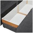 SCHLAFSOFA mit Liegefunktion, Rücken echt Chenille Graphitfarben - Schwarz/Graphitfarben, KONVENTIONELL, Holz/Textil (212/97/105cm) - Carryhome