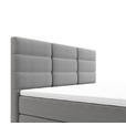 BOXBETT 180/200 cm  in Blau, Grau  - Chromfarben/Blau, KONVENTIONELL, Textil/Metall (180/200cm) - Carryhome