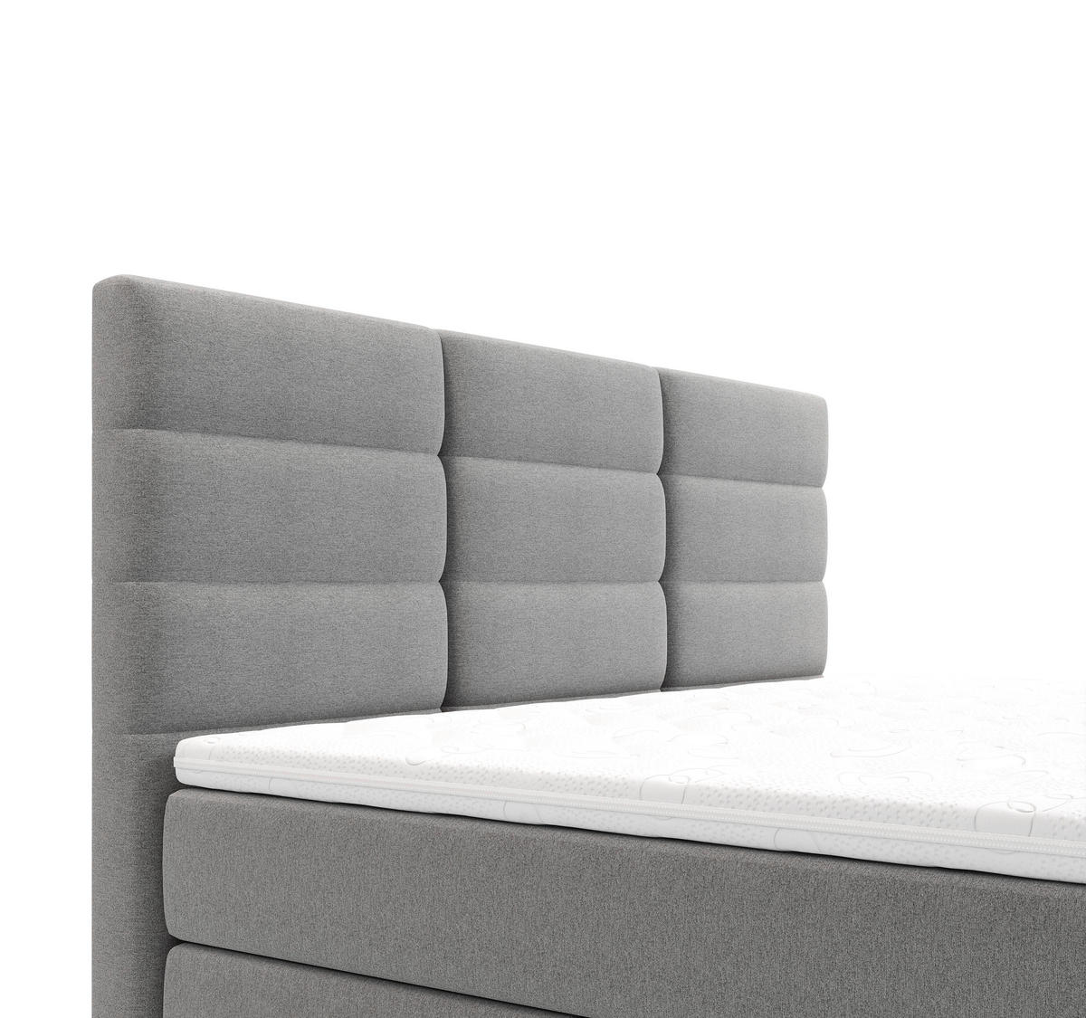 POSTELJA Z VZMETNICO 160 cm   x 200 cm  , tekstil modra, siva  - barve kroma/modra, Konvencionalno, kovina/tekstil (160/200cm) - Carryhome