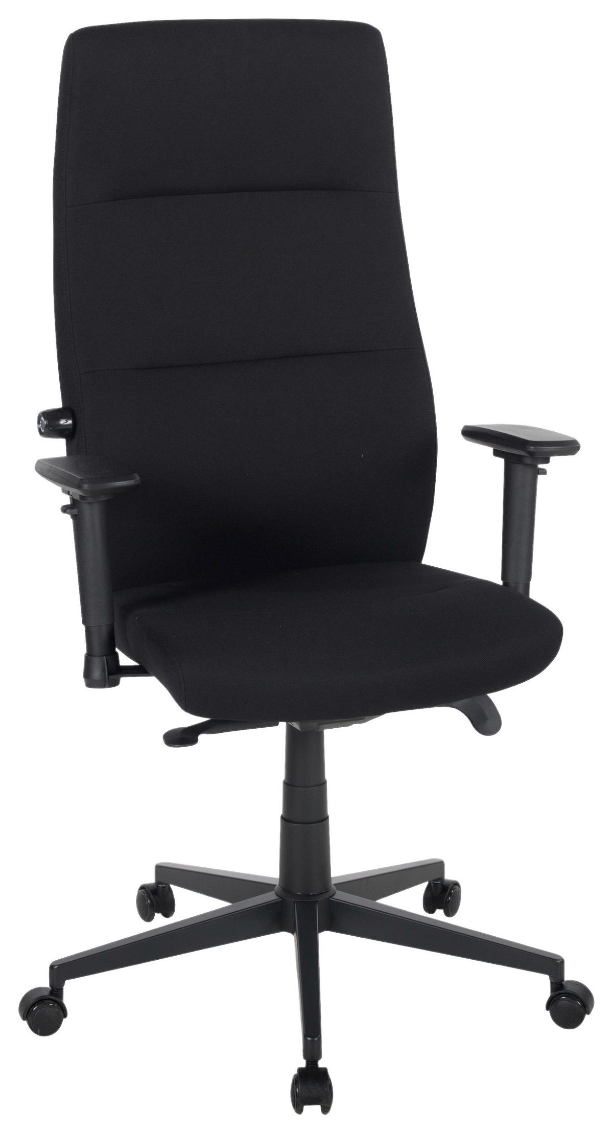 DREHSTUHL Flachgewebe Schwarz  - Schwarz, KONVENTIONELL, Kunststoff/Textil (70/120-130/70cm) - Cantus
