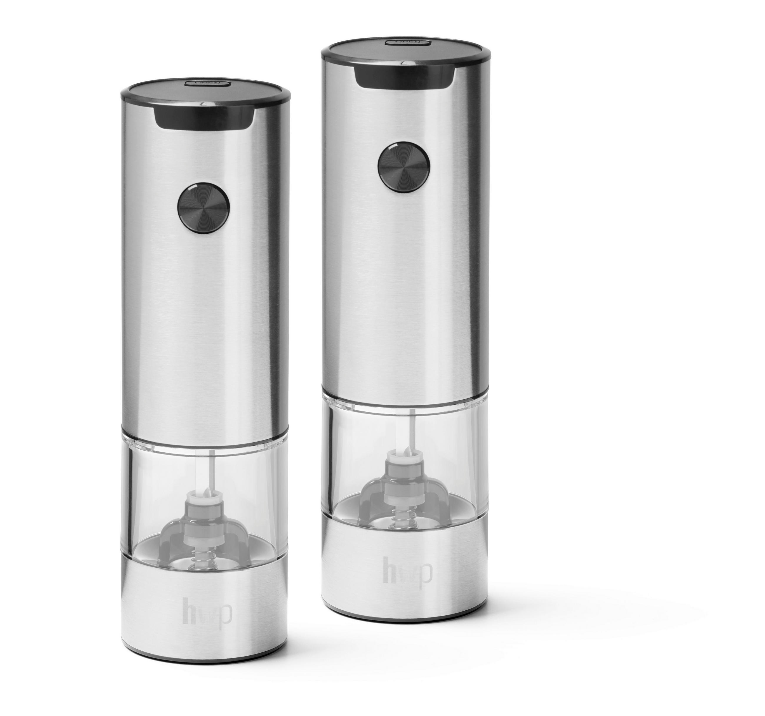 ELEKTRICKÁ SOĽNIČKA/KORENIČKA - čierna/farba ušľachtilej ocele, Basics, kov/plast (5,2/17,5cm) - Homeware Profession.