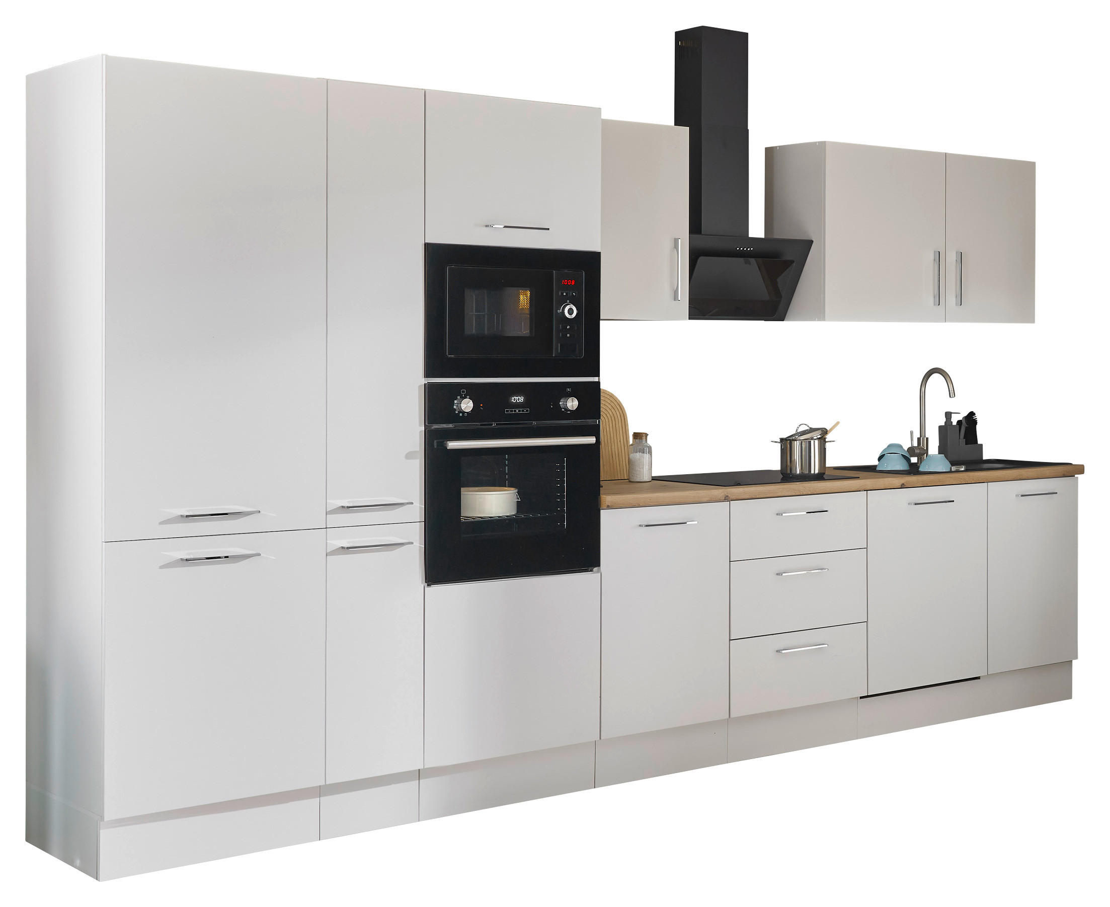 Thumbnail - Mid.you Küchenblock, Weiß, Eiche Artisan, Metall, 2 Schublade(n),3 Schublade(n),3 Schublade(n) Schubladen, seitenverkehr...