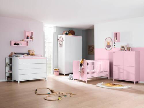 WANDREGAL Olli Wandbox Rosa - Rosa, Basics, Holzwerkstoff (40,/18,5/18,7cm) - Paidi