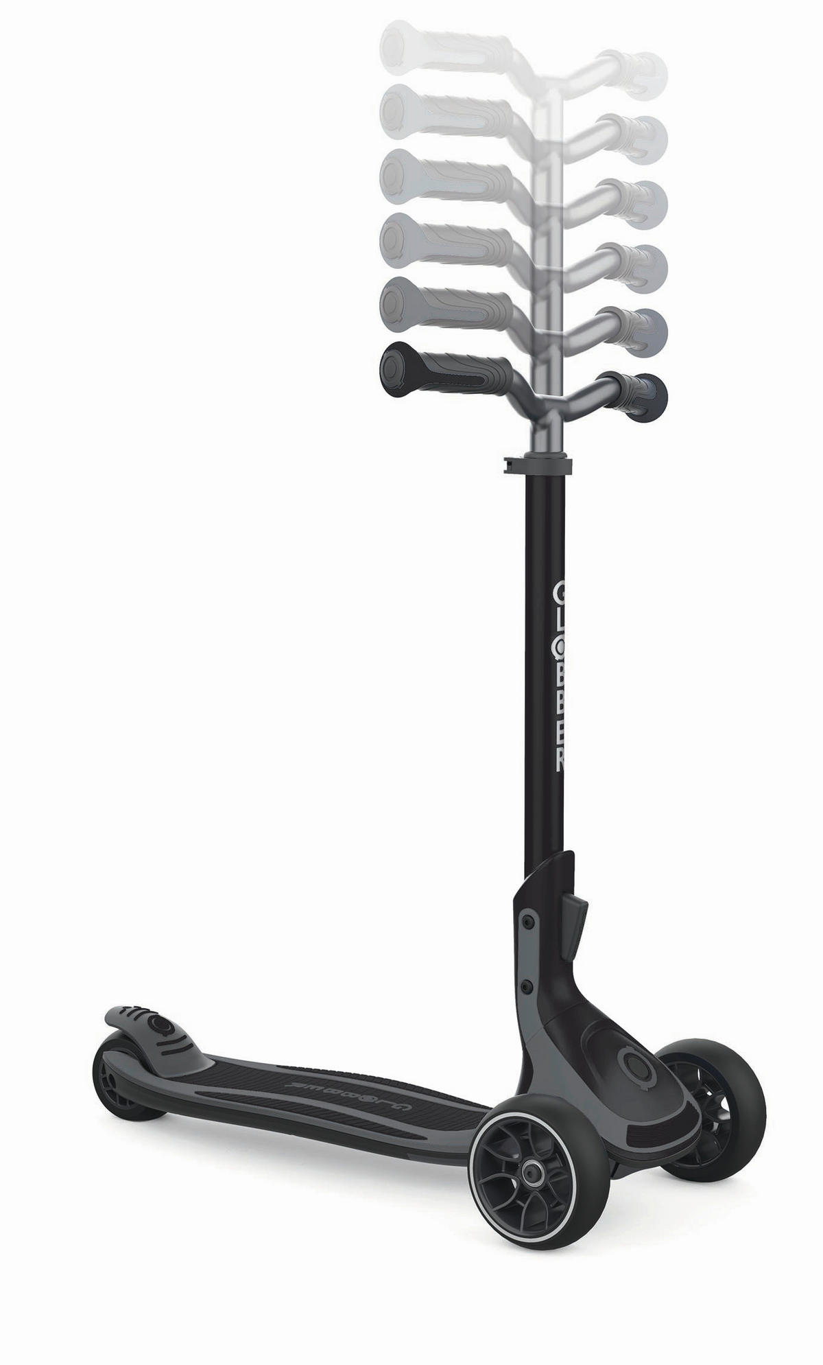 KINDERSCOOTER ULTIMUM  - Dunkelgrau/Schwarz, Basics, Kunststoff/Metall (39,5/101/63cm) - GLOBBER