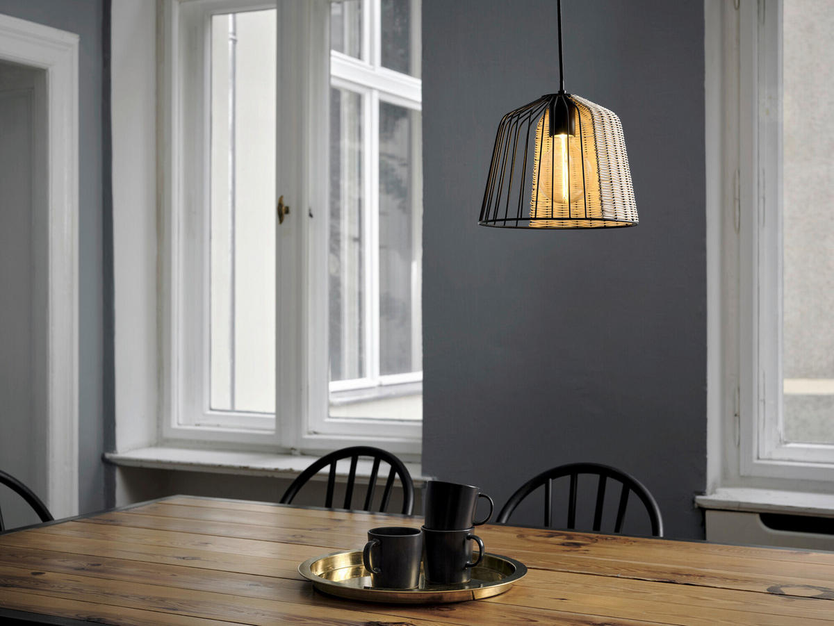 HÄNGELEUCHTE 26/126,5 cm  - Basics, Holz/Metall (26/126,5cm) - Osram