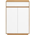 SCHUHSCHRANK  in 72/103/37 cm  - Eichefarben/Weiß, Design, Holz/Holzwerkstoff (72/103/37cm) - Novel