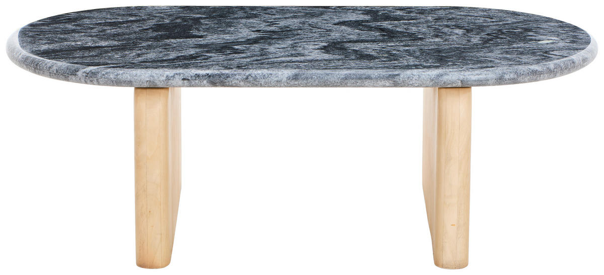 COUCHTISCH Mangoholz massiv oval Naturfarben  - Naturfarben, Design, Holz/Stein (120/60/40cm) - Livetastic