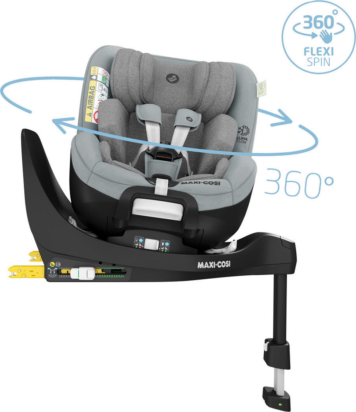 KINDERAUTOSITZ Mica Pro Eco Authentic Grey   - Basics, Kunststoff/Textil (44,2/64,8/68,3cm) - Maxi-Cosi